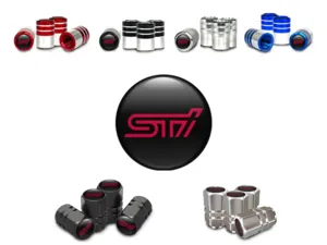 Subaru Bouchons de Valve pour Camions Finition Glossy